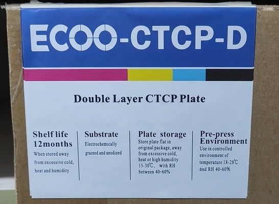 Ctcp/UV Plate Aluminum Double Layer UV Resistant For Offset Printing