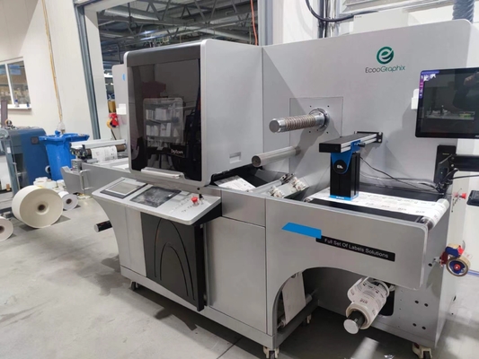 Digital Label Printing Machine For Roll To Roll Label Foil Stamping And Varnishing