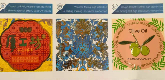 UV Piezo Dod-inkjet Digital Foil Stamping And Varnishing Enhancer
