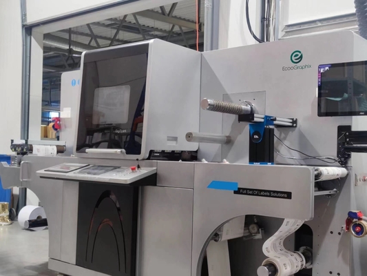 Digital Label Printing Machine For Roll To Roll Label Foil Stamping And Varnishing