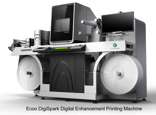 Digital Web Label Varnish Braille Printing Machine 330mm DigiSpark