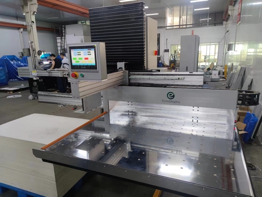 PLC Control Double Rail Paper Loading Machine With Aluminum Alloy Platform