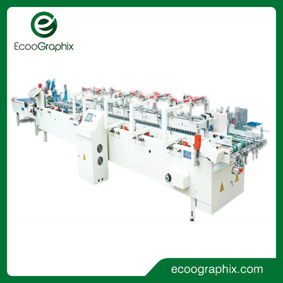 Ecoographix Automatic Carton Folding Gluing Machine For Packaging