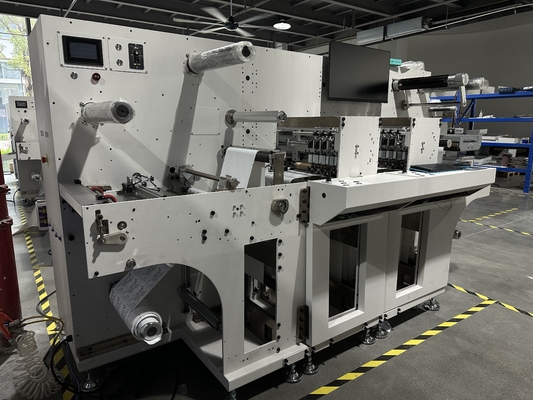 Intelligent digital label cutting/sliting and rewinding machine