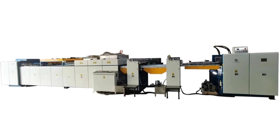 UV Varnishing Paper Glazing Overall Coating Machine 25 - 80m/Min