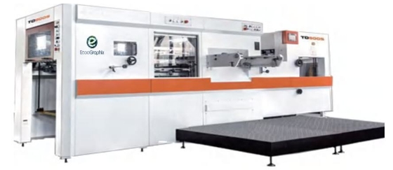 TD800S Cardboard Pre Press Equipment With Stripping Flat Bed Die Cutting Machine
