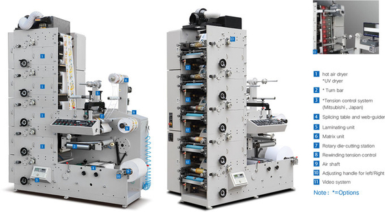 High Speed Automatic Flexographic Label Printing Machine With One Die-Cutting Station