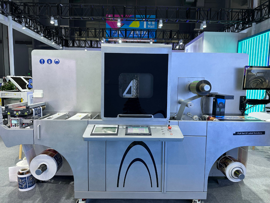 Roll To Roll Digital Label Printing Machine For Foil Stamping And Varnish
