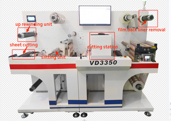 VD3350 Digital Label Die Cutter With Slitting And Laminating