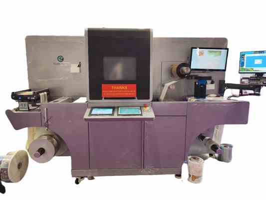 EcooSpark Digital Label Printing Machine with High Resolution 1440×360 dpi Fast Printing Speed 60m/min and One Year Warranty