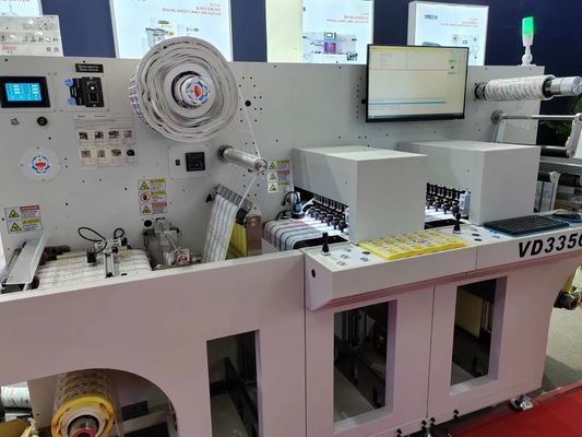 Digital Roll To Sheet Laser Die Cutter with Max 27m/min Cutting Speed and Max 330mm Label Width