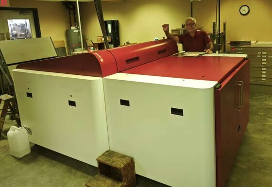 Automatic A1 Online Newspaper Thermal CTP Machine with 45 Plates Per Hour and 256-Channel Laser Autoloader System