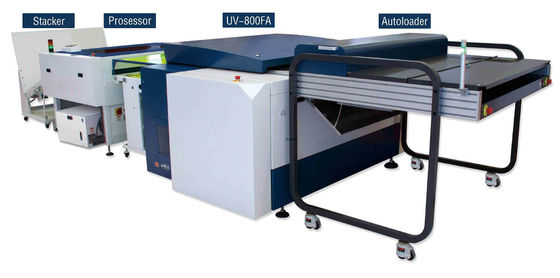 Plate Feeding 2400 Dpi Single Cassette Prepress Producing Line