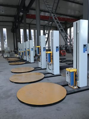 Automatic Airport Baggage Stretch Pallet Wrapper For Chemical Industry