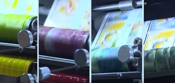 Flexographic Adhesive Label Printing Machine 360 Degree Plate Adjustment