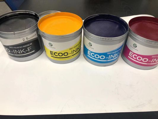 High Gloss Non Skin Offset Printing Ink 1Kg/Tin 11000rph UV Printing Ink Environment Friendly