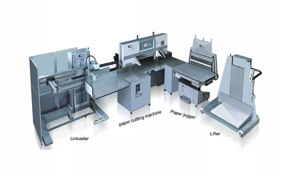 Mechanical Guillotine Paper Cutting Machine With Loader Jogger
